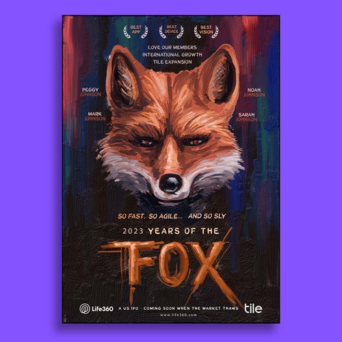 Life360 2023 Year of the Fox Poster Design by JB.d