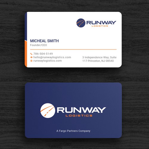 Runway Logistics Business Card Design by Roni_
