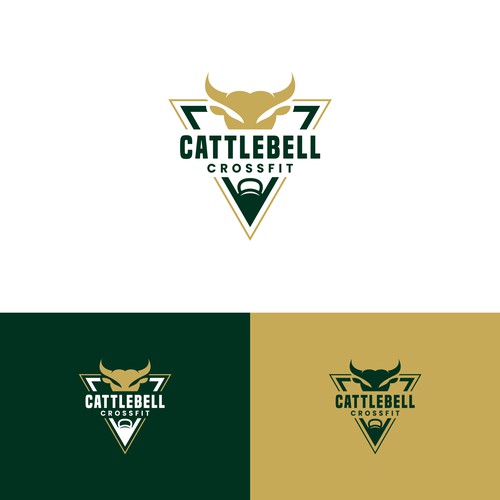 Design a CrossFit logo with emphasis on green, gold, and buffalo Design by CliffKer