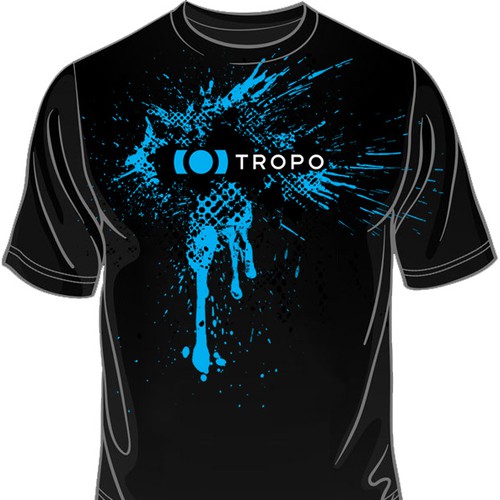 Funky shirt for Tropo - Voice and SMS APIs for developers Design by MBUK