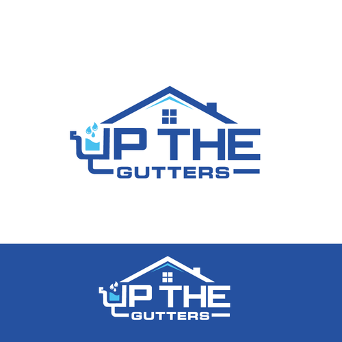 design a creative logo for a Gutter company with a unique name Design by YZ24