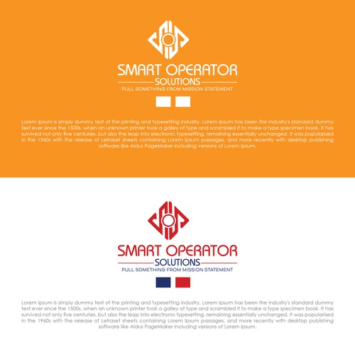 SOS, Smart Operator Solutions logo design Design by multigraphicz™