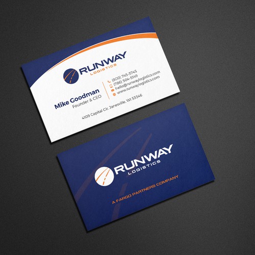 Design di Runway Logistics Business Card di Muaz™