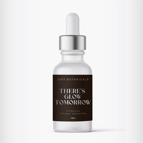 Luxury Label for CBD infused Hyaluronic Acid Serum Design by Shrey_a