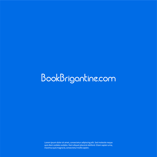 BookBrigantine.com Simple Vacation Rental Logo Design by X'Arts ☑️