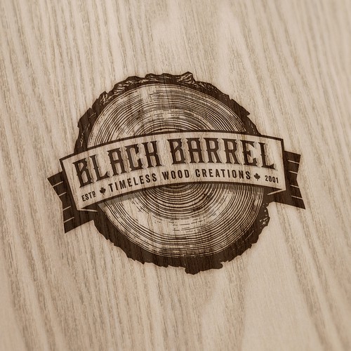 Create a vintage logo for Black Barrel Design by rl X