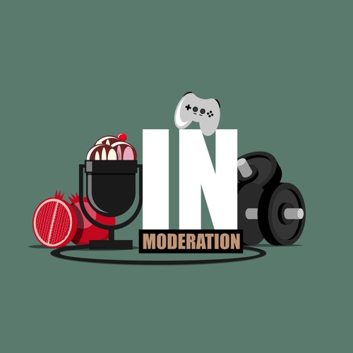 Update a logo for a fun health based podcast - In Moderation Design by Radiant1976