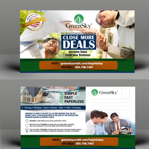 Create an impactful direct mail postcard for GreenSky Credit Design by ArtisteXz