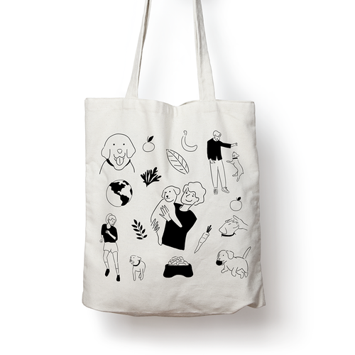 Diseño de TOTE BAG DESIGN - Sustainable Dog Food Company needs tote bag de Sonagi