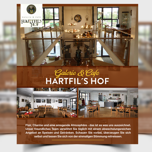 Flyer für unser Galerie-Café
