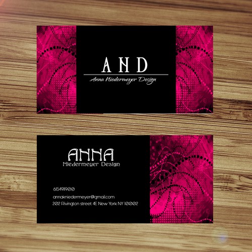Create a beautiful designer business card Design by MidnightSky19