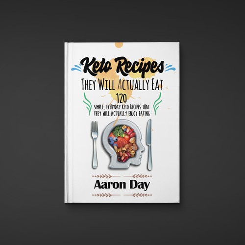 Diseño de Design Healthy Ketogenic Recipe Book Cover de danc