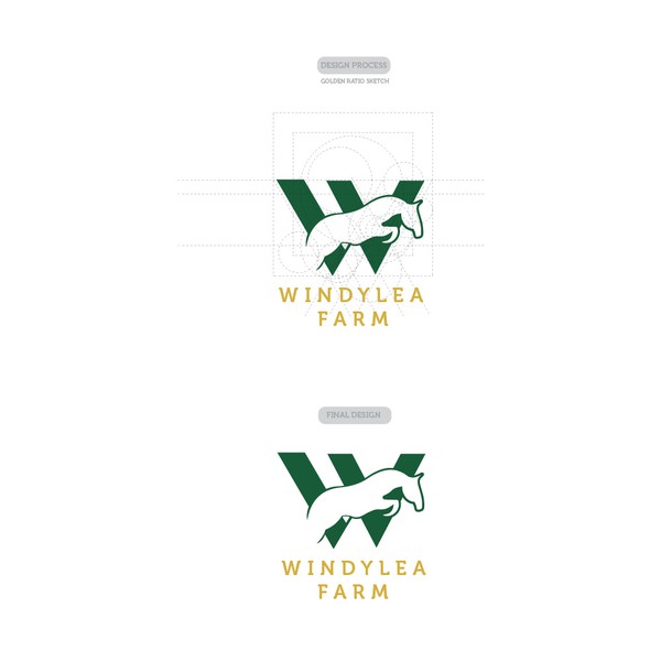 Design by Hero oka titled "horse logo for windleya farm"