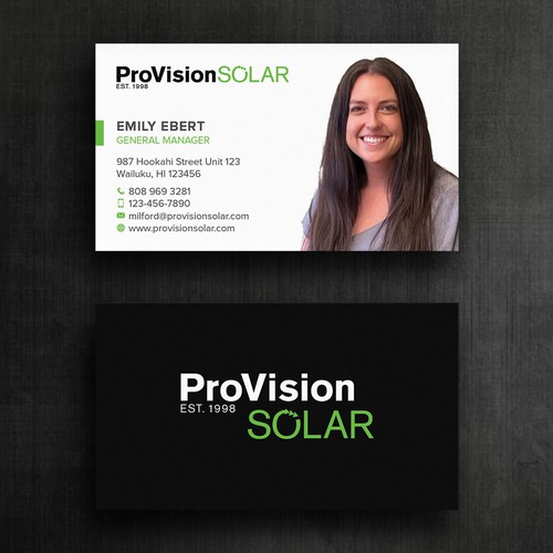 Design Solar Business Cards di Felix SH