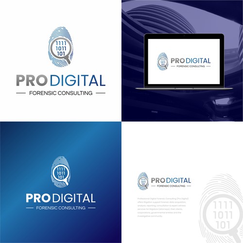 Pro Digital Forensic Consulting logo refresh Design by X-DNA