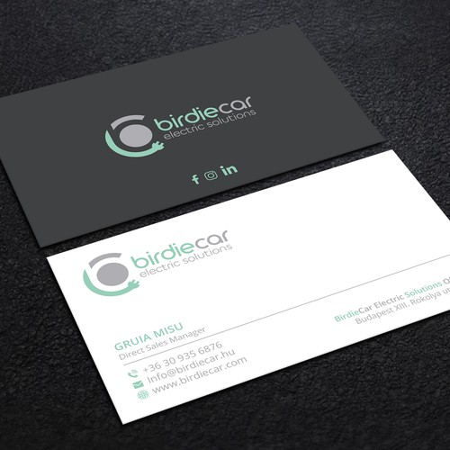 business card for company called birdie Design by Lvana_art©