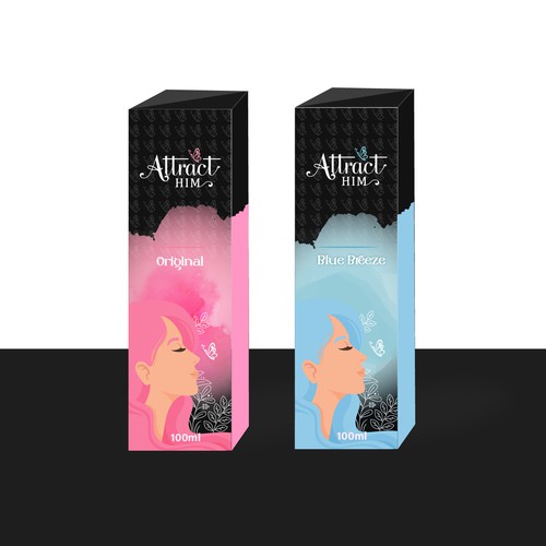 Design Perfume Box and Label for "Attract Him" scent to appeal to women Design by chinmoydesigns