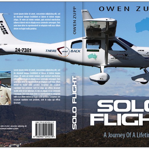 Solo Flight. Design an awesome book cover that captures the adventure of flight. Design by fwhitehouse7732