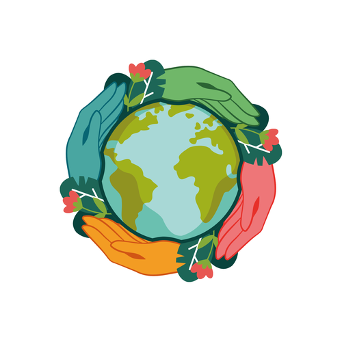 Create an inspiring logo for Positive Planet People Design by Ameline Studio