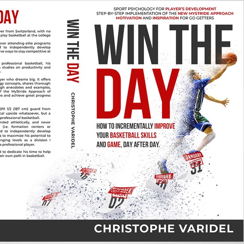 Book design - A book about basketball improvement and sport psychology Design by Evocative ✘