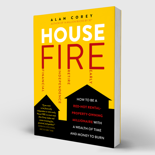 Eye-catching BOOK COVER with REAL ESTATE and EARLY RETIREMENT focus Design by Zuwwele?