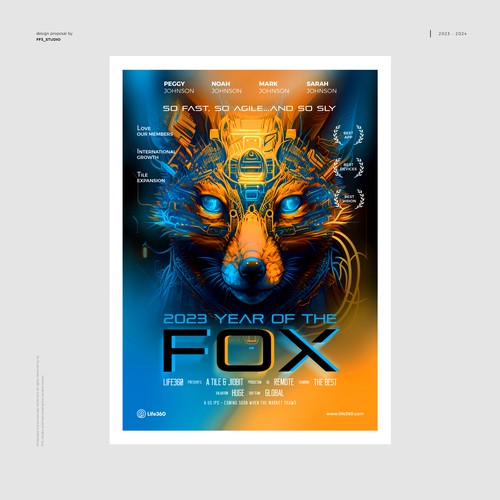 Life360 2023 Year of the Fox Poster Design by FF3