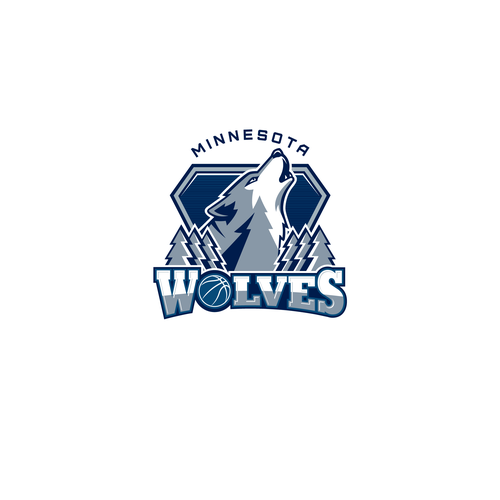 Community Contest: Design a new logo for the Minnesota Timberwolves! Diseño de MZ777