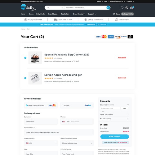 Revamp our e-com website! Design by OMGuys™