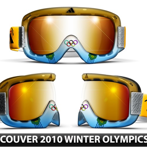 Design adidas goggles for Winter Olympics Design by Graphic-Studio