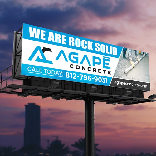 AN AMAZING CONCRETE COMPANY BILLBOARD NEEDED Aprox 14’ tall and 48’ wide Design by SoftSkills