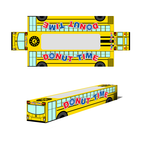 School Bus Donut Pack | Product packaging contest