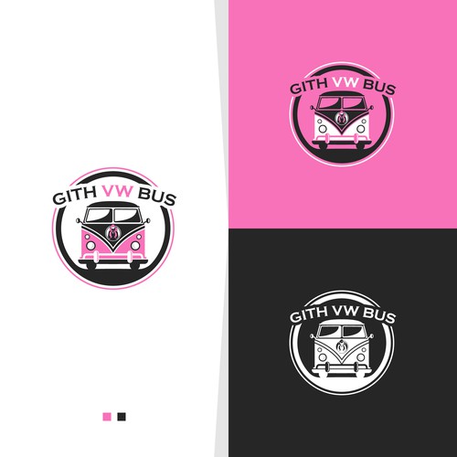 VW Bus Logo for a non-profit Design by MotionPixelll™