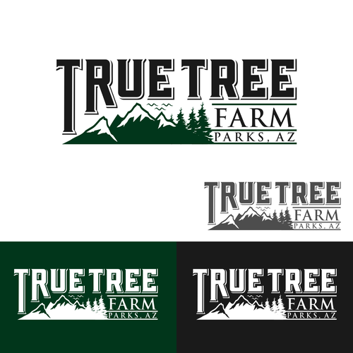 Organic logo for high elevation tree farm in Arizona. Design by Brainstorming_day