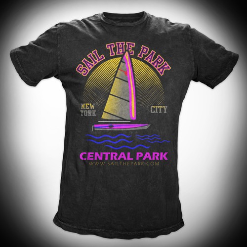 Create a fun t-shirt for the model sailboats in Central ...