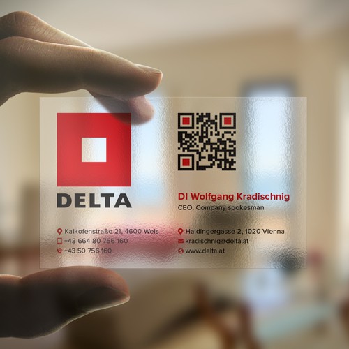 DELTA Business Card Relaunch Design by Birendra Chandra Das