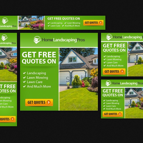 Fun and Exciting Landscaping Banner Ad Design por ♔Mecolvin™