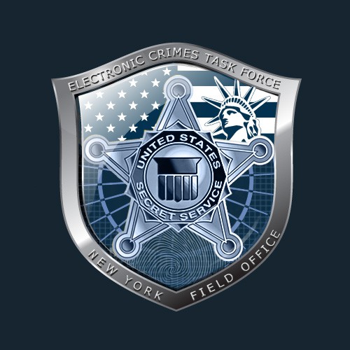 logo for United States Secret Service (New York Field Office) Electronic Crimes Task Force Diseño de Julia Vorozhko