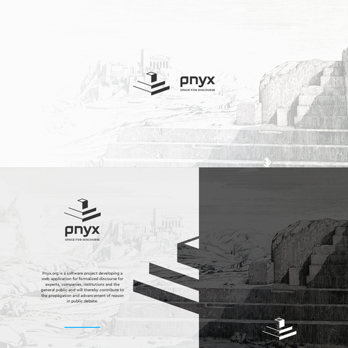 Create the identity of pnyx.org - the project that will change the way we engage in public debate Design von damo.