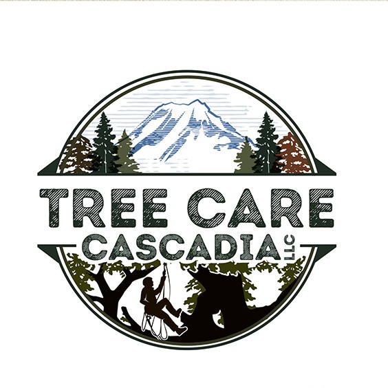 Tree Care Cascadia LLC Mountains, Rivers, Trees & Climbing Logo