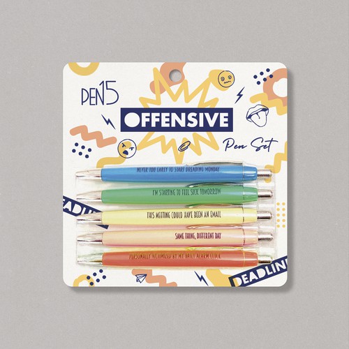 PEN15 pens need Blister Packaging! Design réalisé par PolinaShee