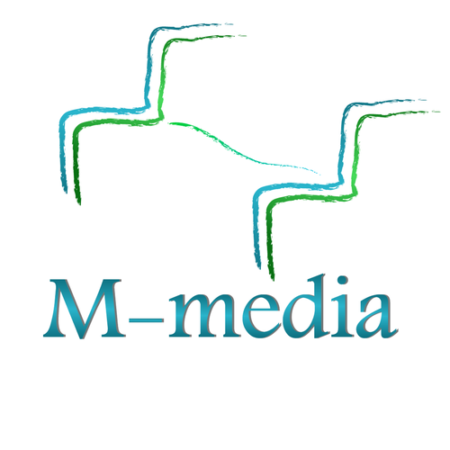 M-MEDIAという新規立ち上げ企業のロゴをデザインしてください