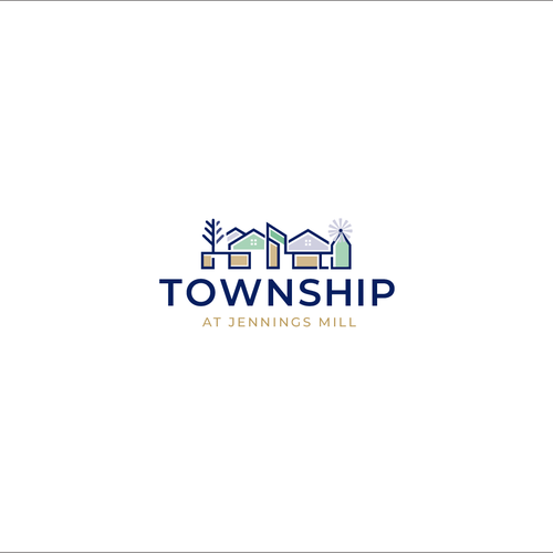 Logo design for new construction rental community of high-end townhomes Design by dzin freak