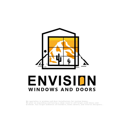 Design a modern eye-catching logo Window/Door company. Lets go! Design by designedbyjeriz▲