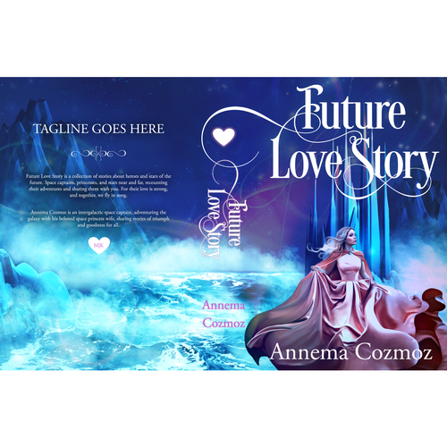 Children's Sci-fi Love Story Book Cover Contest! Space Captains and Princesses. Future Love Story! Design réalisé par astreencre