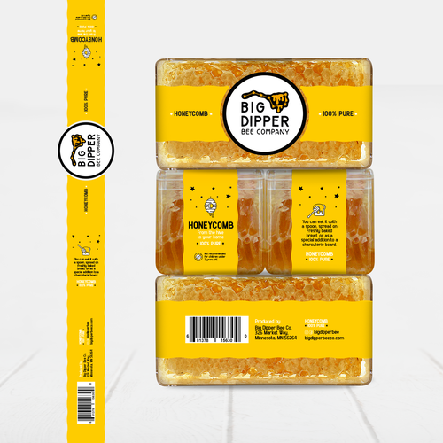 Design a label for my home grown Honey Comb Design by Nat*Design