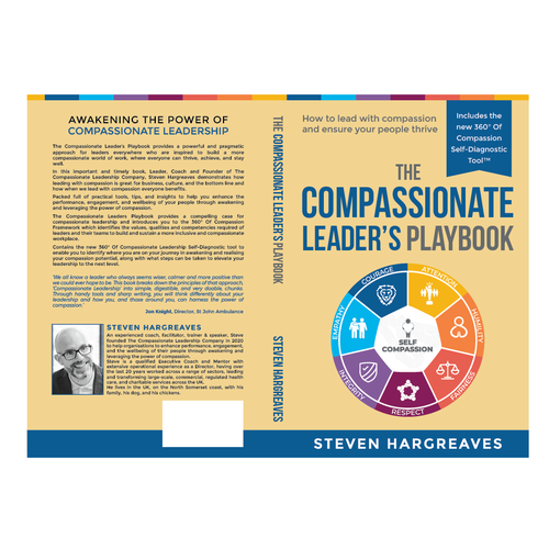 Compassionate Leadership Book Needs Practical Cover Design Design by romy