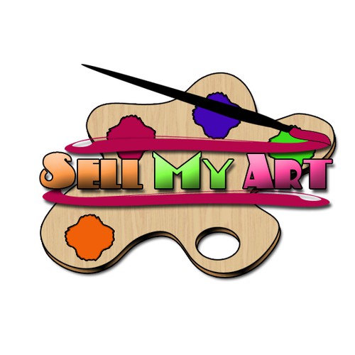 Sell my ART!!! logo design Design réalisé par Mich'Del