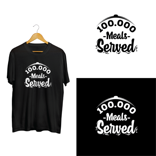 100,000th Meal Served Design by Scootcy_studio