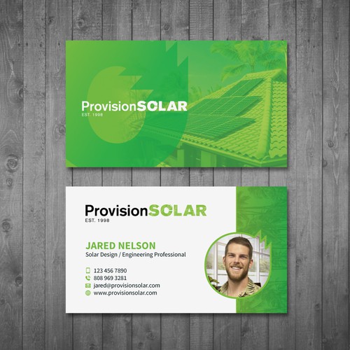 Solar Business Cards Design by Tcmenk