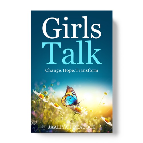 I need a beautiful butterfly book cover for my first book for women all around the world Design by TopHills